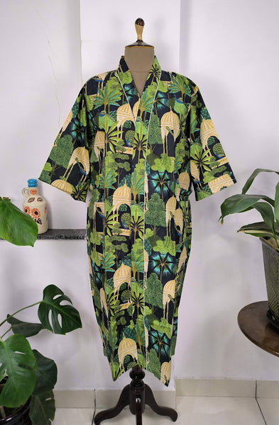 Cotton Robe ~ Peacock