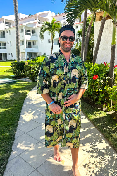 Cotton Robe ~ Peacock