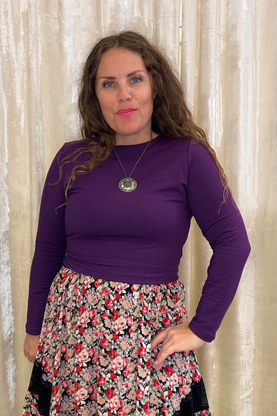 Dani Top in Eggplant