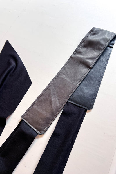 Dark Grey Wrap Belt