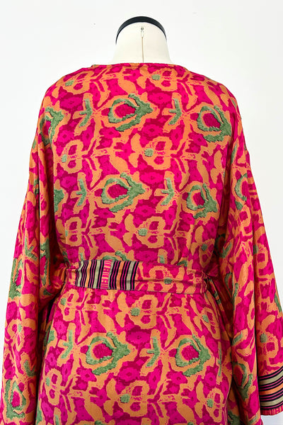 Short Upcycled Kimono Robe ~ Lorelai