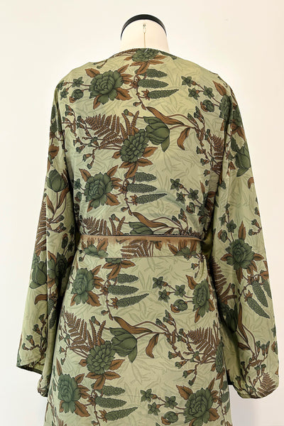 Long Upcycled Kimono Robe ~ Elysian