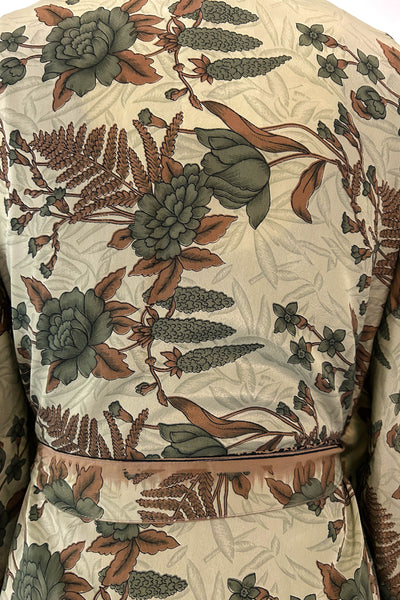 Long Upcycled Kimono Robe ~ Elysian