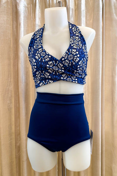 Gina Top in Shibori & Navy