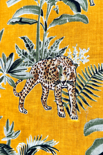 Cotton Robe ~ Golden Leopard