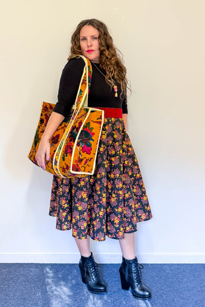 Velvet Tote ~ Marigold