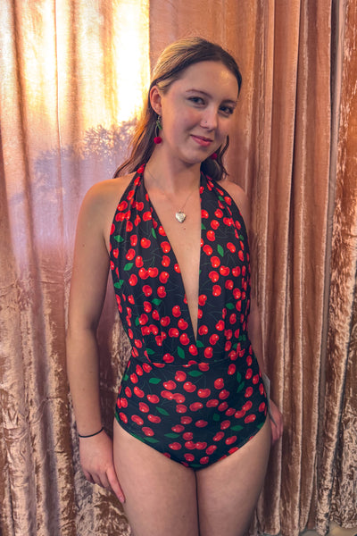 Carmen Swimsuit in Black Cherry