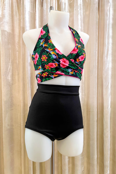 Gina Top in Hibiscus & Fuchsia