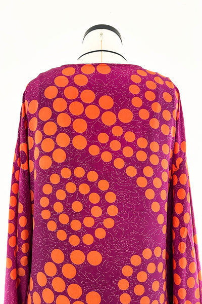 Short Upcycled Kimono Robe ~ Groove is in the Heart