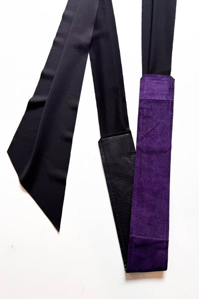 Purple Suede Wrap Belt