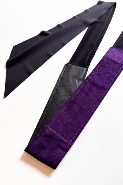 Purple Suede Wrap Belt