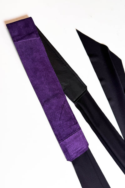 Purple Suede Wrap Belt