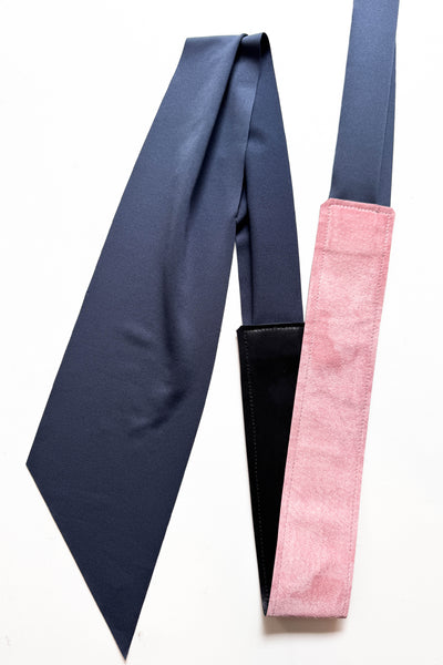 Blush Suede Wrap Belt