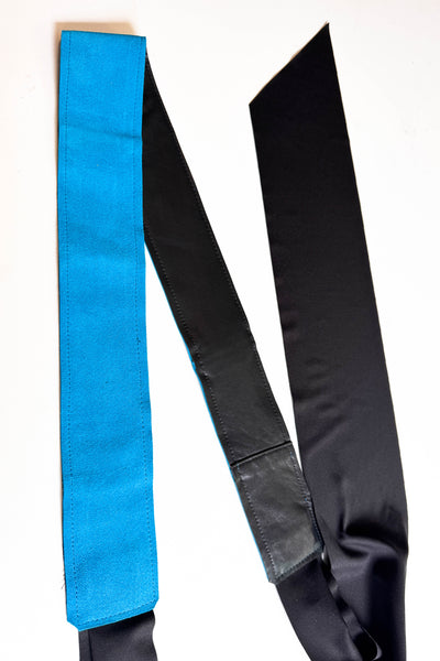 Turquoise Suede Wrap Belt PLUS
