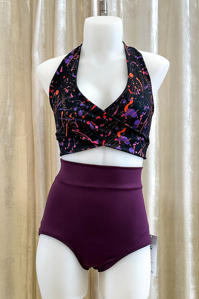 Gina Top in Splatter & Black