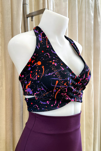 Gina Top in Splatter & Black