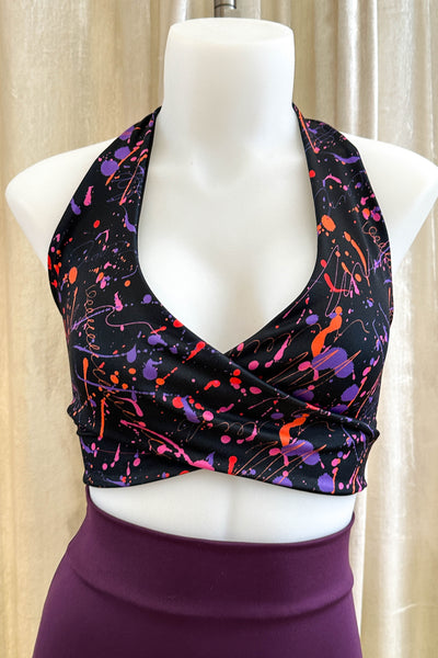 Gina Top in Splatter & Black