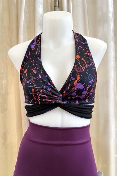 Gina Top in Splatter & Black