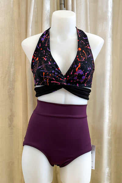 Gina Top in Splatter & Black