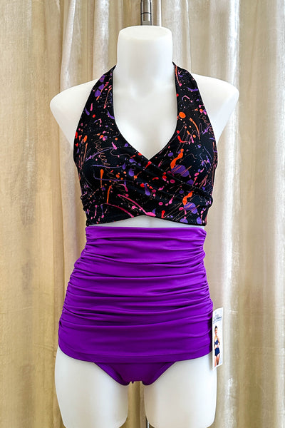 Gina Top in Splatter & Black