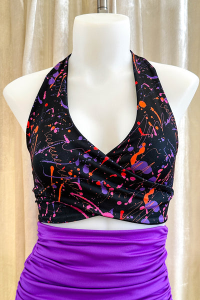 Gina Top in Splatter & Black