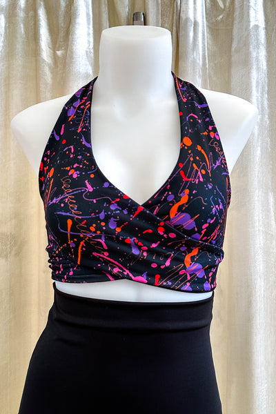 Gina Top in Splatter & Black