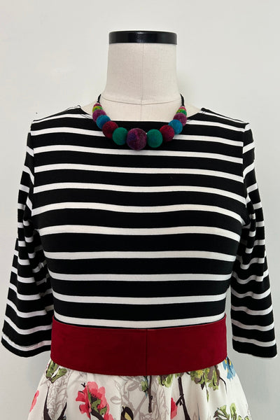 Wool Necklace in Prismatic