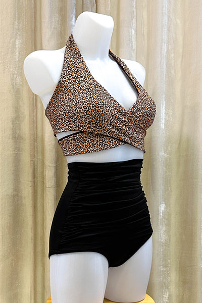 Gina Top in Wildcat & Eggplant