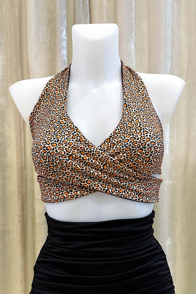 Gina Top in Wildcat & Eggplant