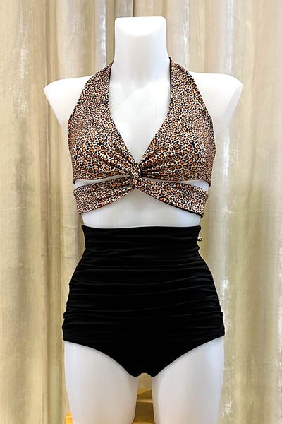 Gina Top in Wildcat & Eggplant