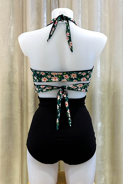 Gina Top in Meadow & Black