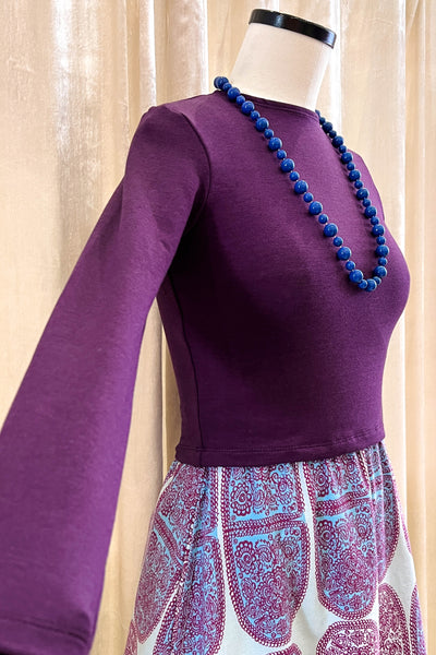 Dani Top in Eggplant