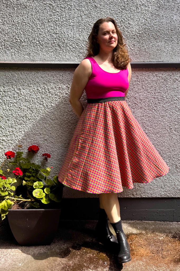 Fuchsia La La Dress w/ Pockets MEDIUM