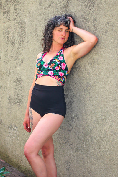 Gina Top in Hibiscus & Fuchsia