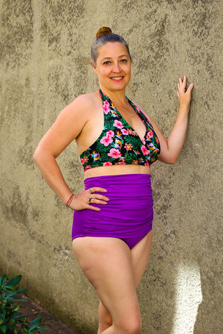 Grace Bottoms in Bright Purple