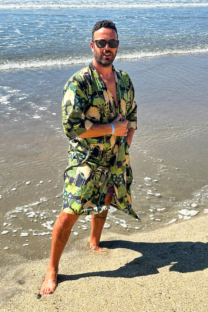 Cotton Robe ~ Peacock