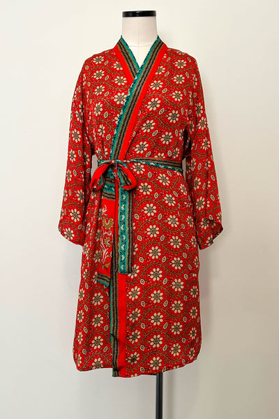 Short Upcycled Robe ~ Catalan