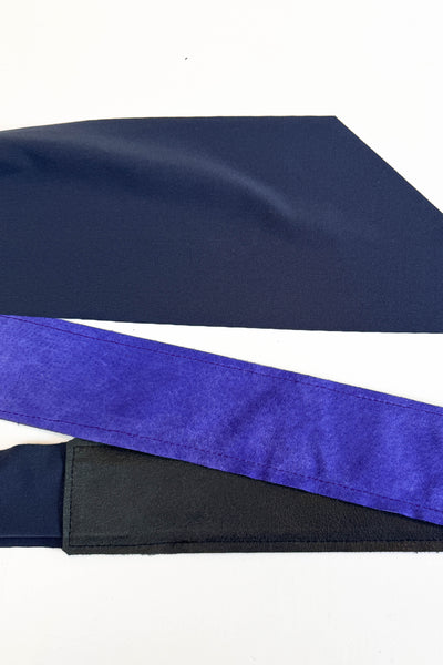 Periwinkle Suede Wrap Belt