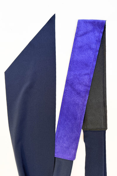 Periwinkle Suede Wrap Belt