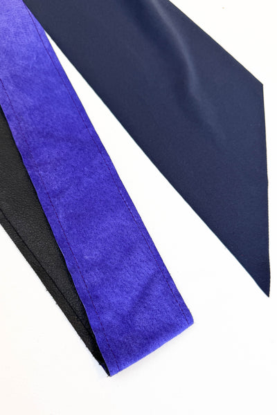 Periwinkle Suede Wrap Belt