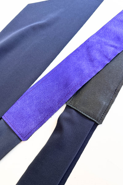 Periwinkle Suede Wrap Belt