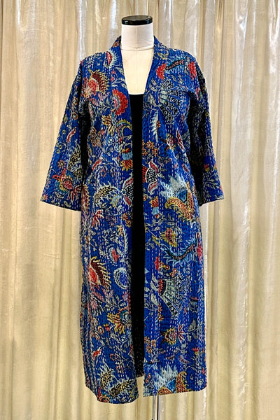 Kantha Robe ~ Royal Blue