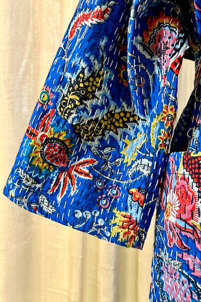 Kantha Robe ~ Royal Blue