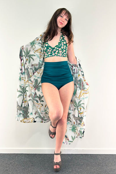 Gina Top in Meadow & Black