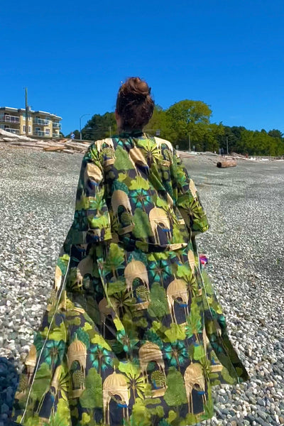 Cotton Robe ~ Peacock