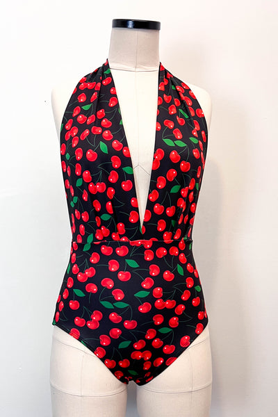 Carmen Swimsuit in Black Cherry