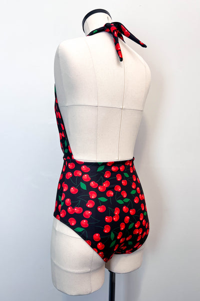 Carmen Swimsuit in Black Cherry