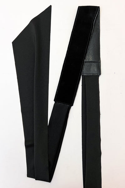 Black Suede Wrap Belt