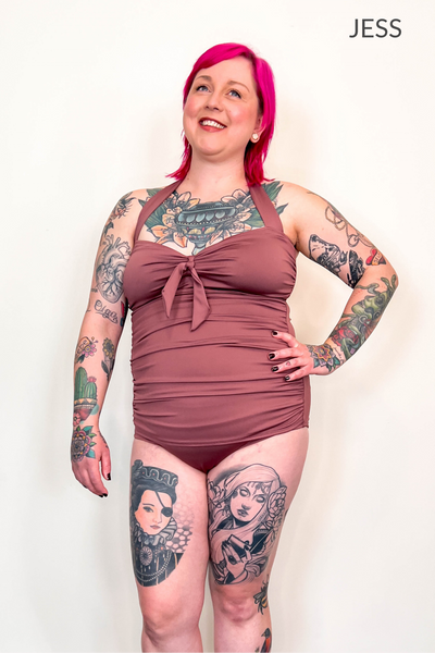 Liz Swimsuit in Rose SMALL