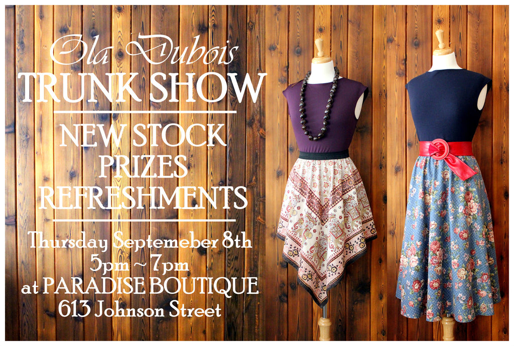 Trunk Show coming SOON!